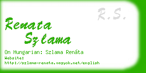 renata szlama business card
